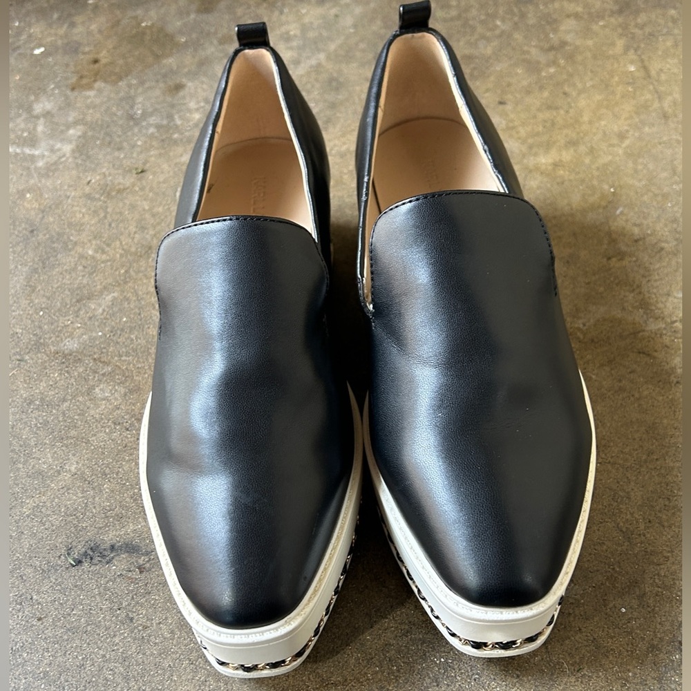 Karl Lagerfeld Black and White Platform Shoes